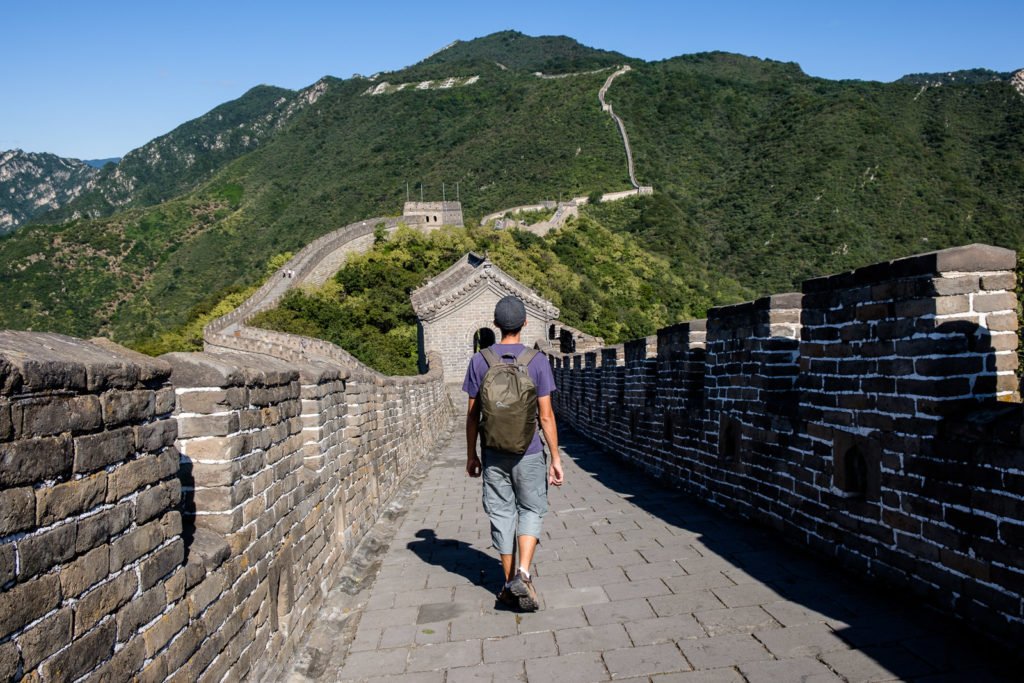 steven sur la grande muraille de chine