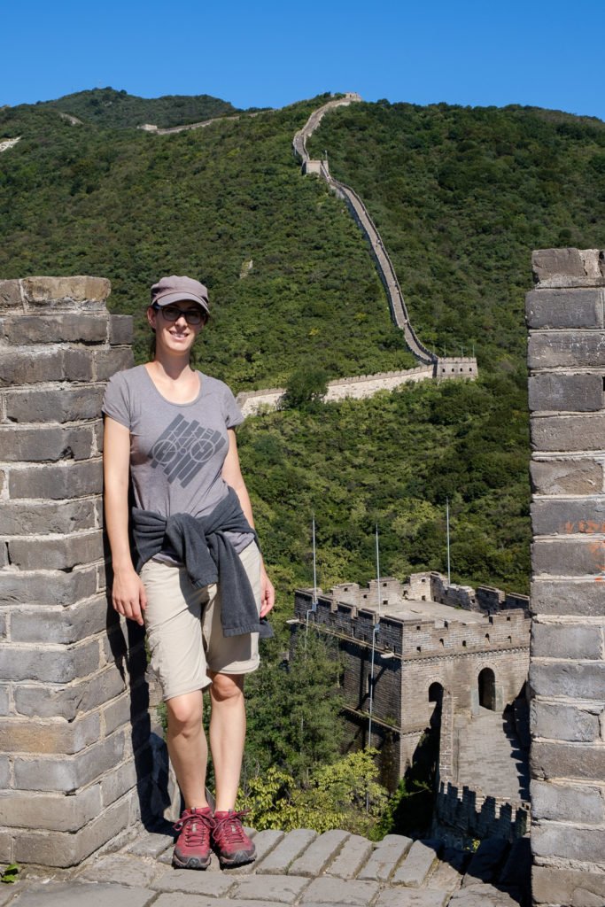 cindy sur la grande muraille de chine