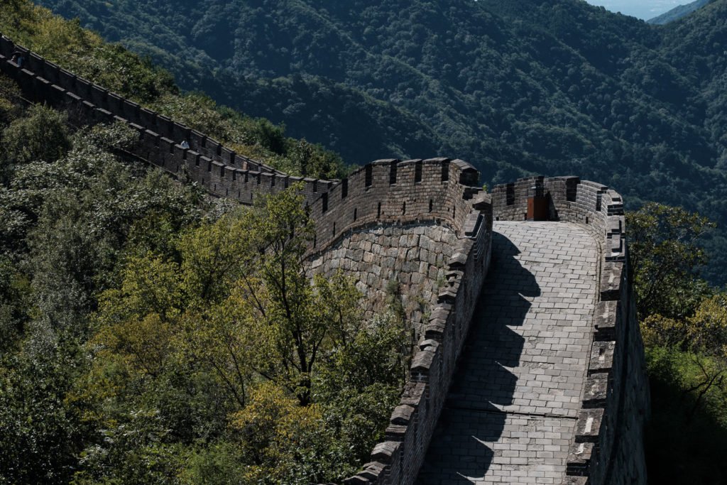 détail de la grande muraille de chine mur