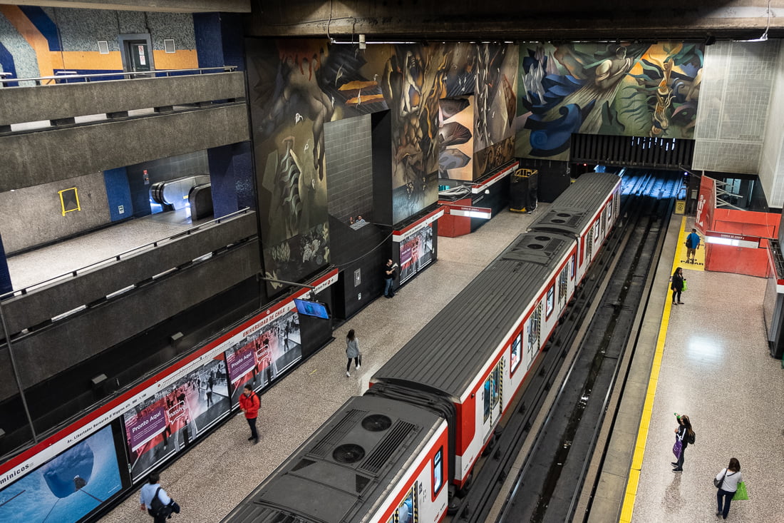 métro santiago chile chili capitale