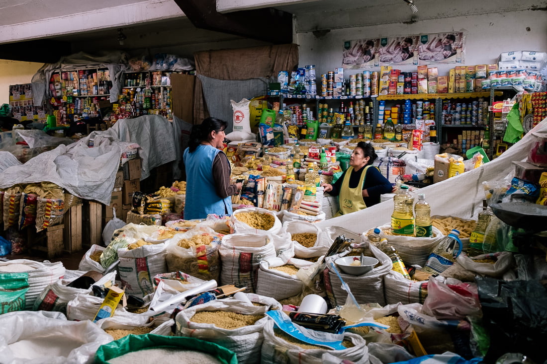 marché central bolivie sucre