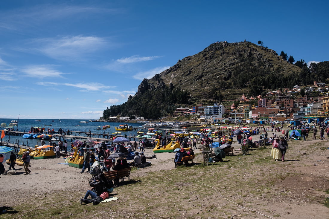 plage copacabana bolivie andes
