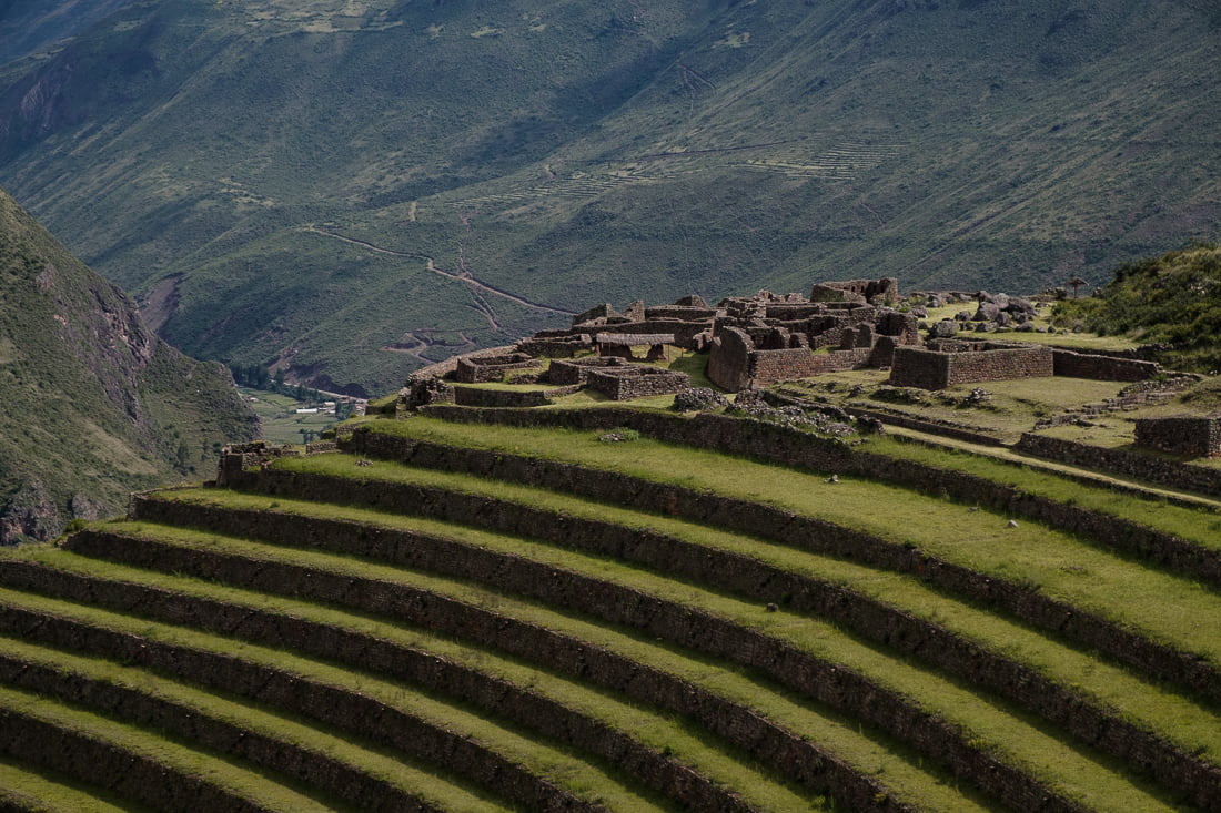 pisac site pérou ruines terrasses